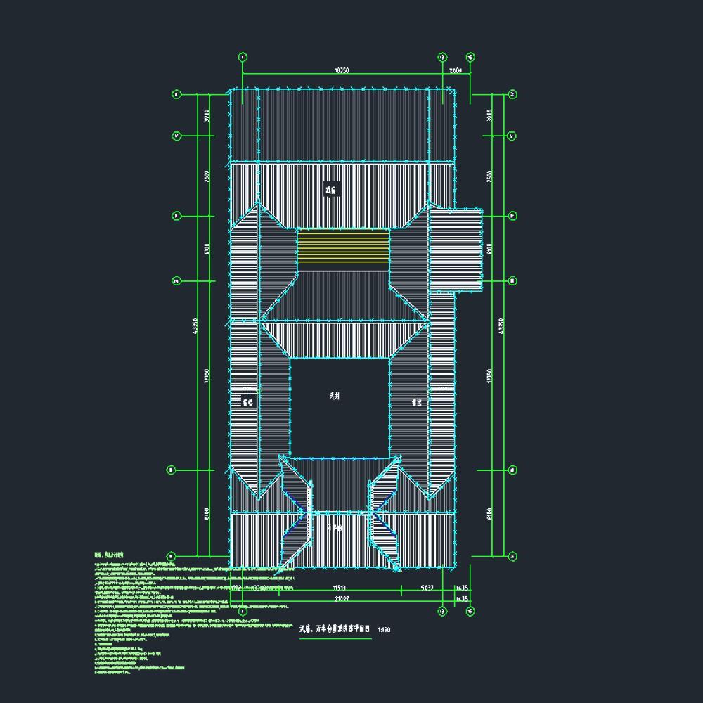 古建筑古结构木结构景区修缮建筑水电齐全施工图纸CAD设计节点 第4张