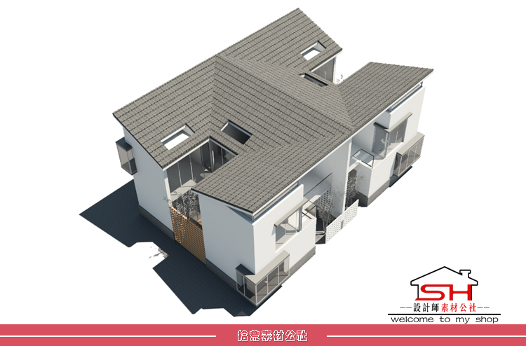 新农村中式别墅住宅小区建筑规划设计方案文本CAD图纸展板效果图 第11张