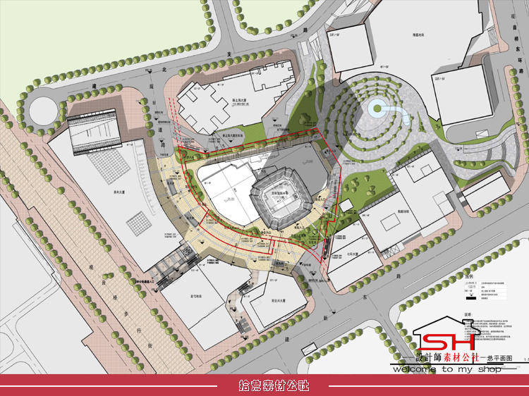 超高层商业办公写字综合企业总部大楼核心筒建筑设计CAD施工详图 第5张