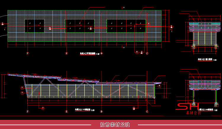 超高层商业办公写字综合企业总部大楼核心筒建筑设计CAD施工详图 第22张