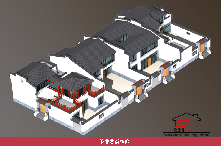 古典传统老北京中式四合院别墅庭院住宅建筑设计CAD施工平面图纸 第25张