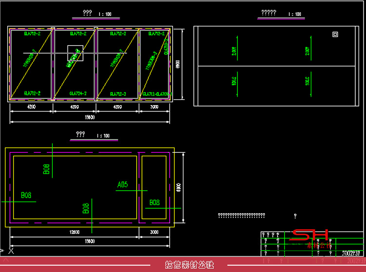 建筑玻璃智能蔬菜大棚温室大棚生态餐厅薄膜CAD施工图纸方案素材 第7张