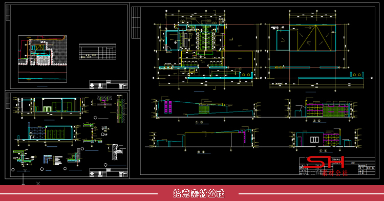 公园景区公共厕所卫生间建筑设计CAD平立剖面结构施工详图纸素材 第10张