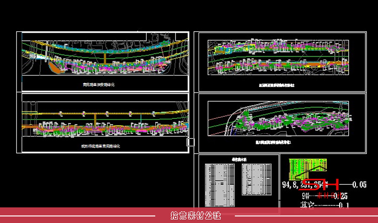 滨水湿地河道公园景观CAD总平面图图纸绿化设计方案施工图布置图 第8张