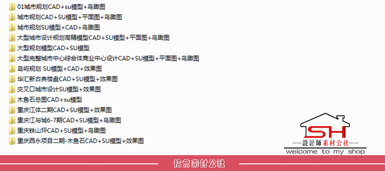 滨水城市规划建筑设计资料图纸全套参考案例SU模型CAD平面效果图 第2张