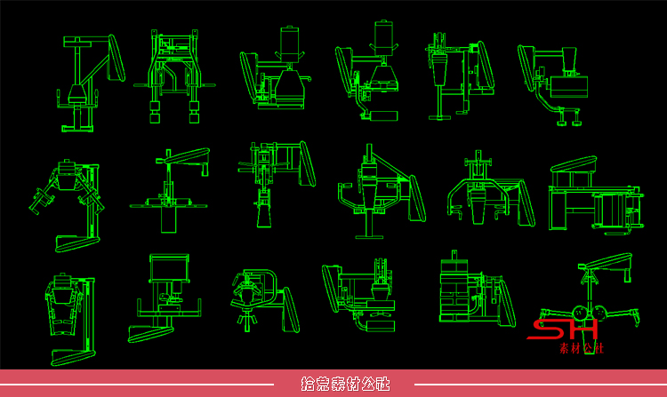 医院医疗器械设备CAD图库体检中心门诊楼建筑设计平面施工效果图 第2张