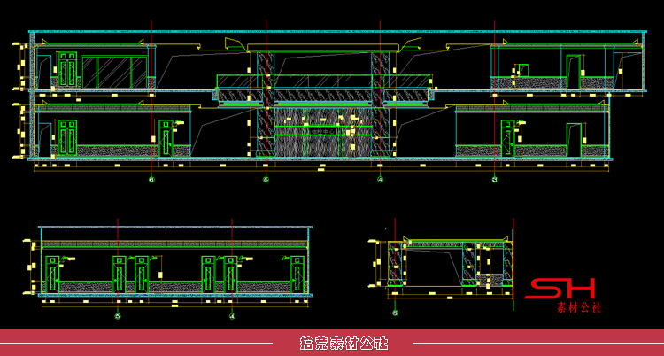 医院医疗器械设备CAD图库体检中心门诊楼建筑设计平面施工效果图 第17张