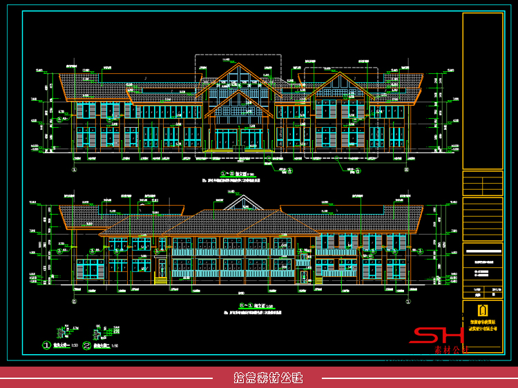 会所别墅售房部售楼处建筑设计案例文本CAD施工图纸效果图SU模型 第21张