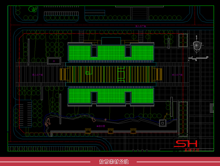 城市学校图书馆档案室建筑设计方案文本效果图CAD施工图纸SU模型 第17张