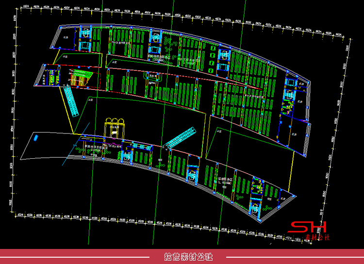 城市学校图书馆档案室建筑设计方案文本效果图CAD施工图纸SU模型 第23张