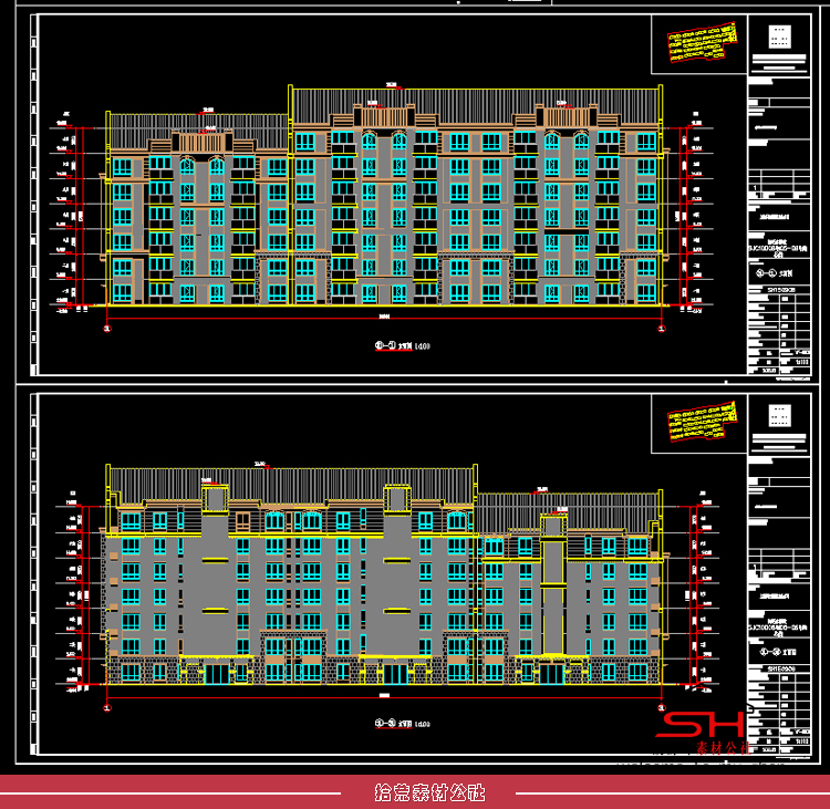 住宅居住小区高层建筑规划设计方案文本户型效果图CAD图纸SU模型 第23张