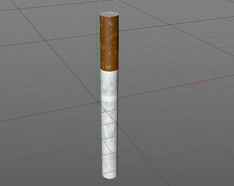 C4D OBJ香烟卷烟带材质贴图设计参考三维模型素材A689 第1张