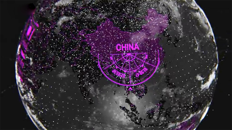 黑色3D立体地球信息数据企业宣传业务讲解AE视频素材模版AE174 第3张