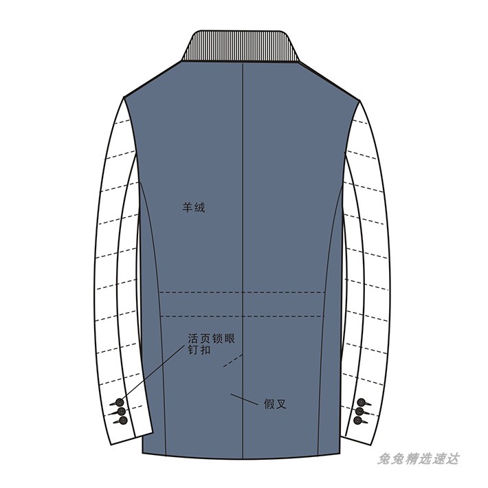 男士西装款式图线稿效果图正反素材服装设计临摹资料练习 第7张