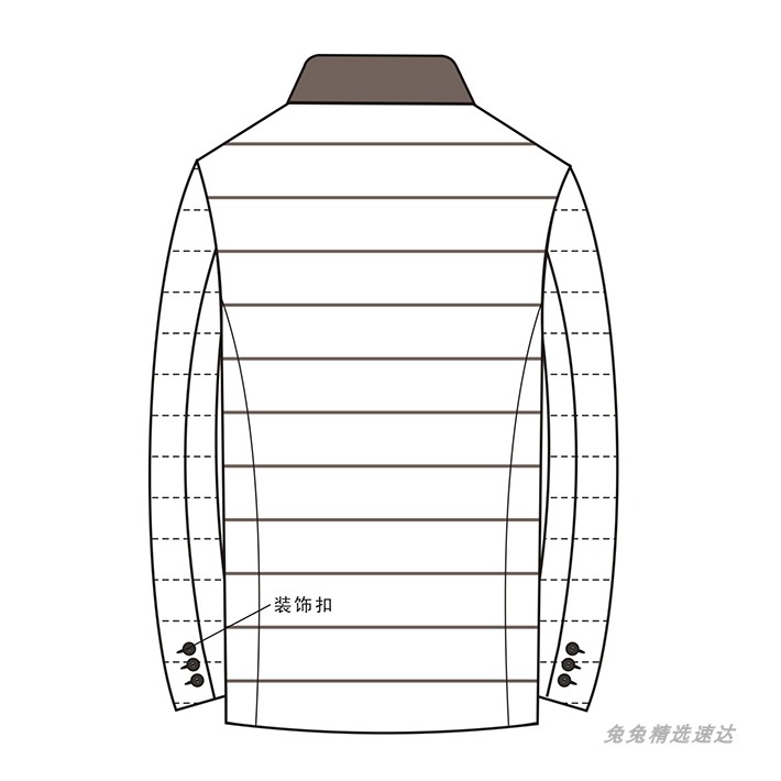 男士西装款式图线稿效果图正反素材服装设计临摹资料练习 第11张