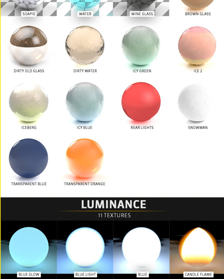 C4D材质包800种 C4D纹理贴图材质球超实用室内设计预设素材包合集 第16张