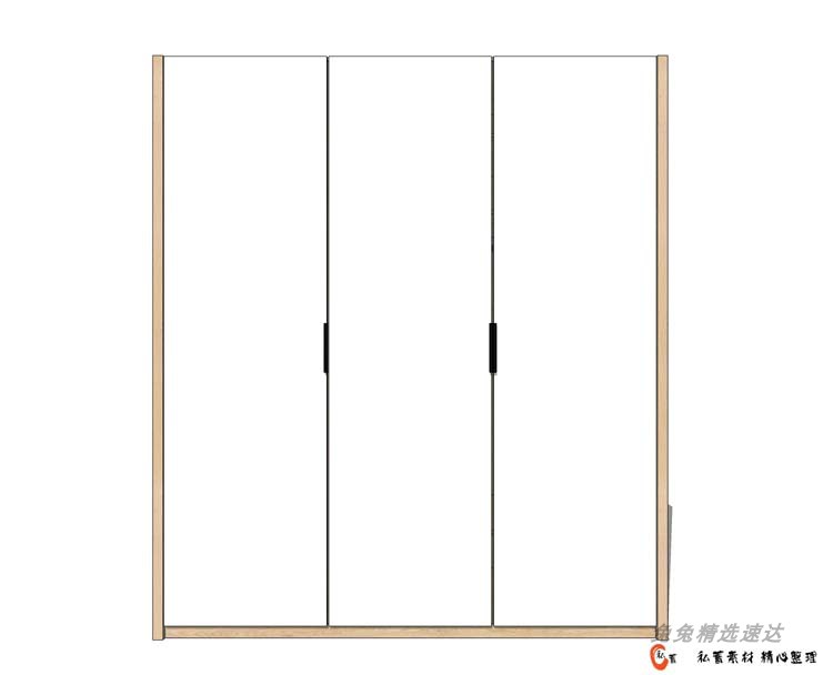 su现代简约北欧风格家具模型草图大师沙发餐桌椅柜子装饰品模型 第12张