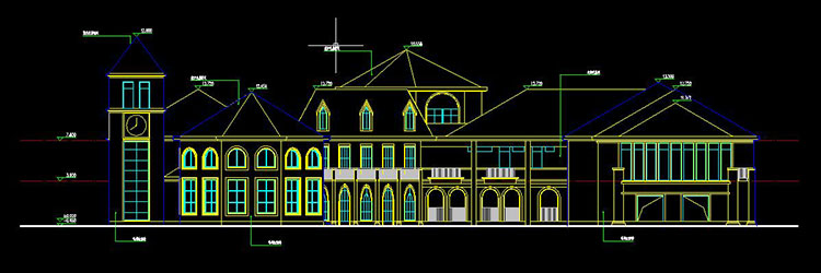 幼儿园su模型新中式欧式现代建筑3dmax施工图cad图纸效果图设计 第16张