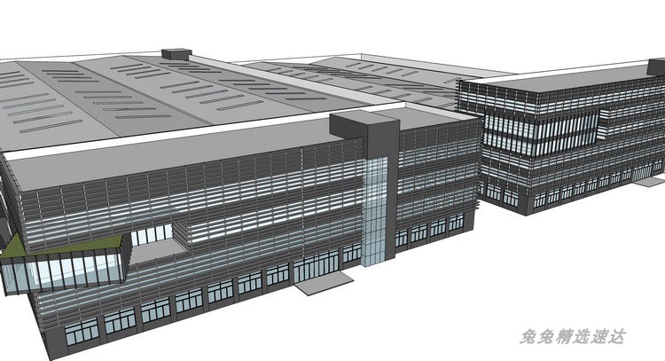 工厂厂房仓库改造工业厂区艺术区su草图大师sketchup模型素材合集 第8张