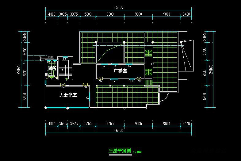 社区文化休闲娱乐活动中心建筑设计大学生活动中心SU模型cad平面 第10张