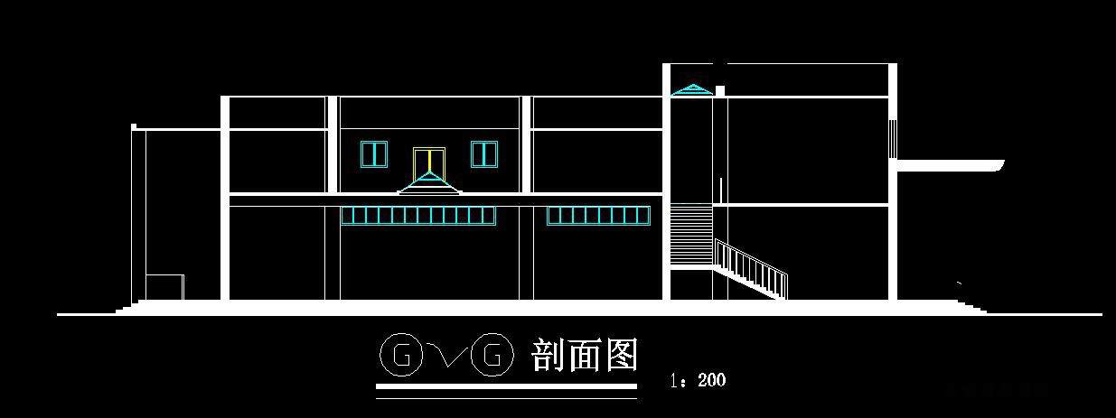 社区文化休闲娱乐活动中心建筑设计大学生活动中心SU模型cad平面 第11张