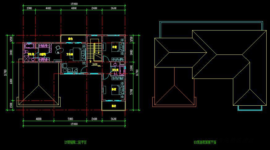 二层欧式小别墅全套乡村建筑设计SU模型CAD施工图纸效果图素材 第15张