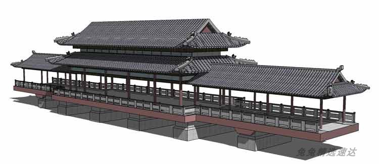 sketchup草图大师园林景观古建筑古典中式廊架亭子六角亭SU模型 第19张