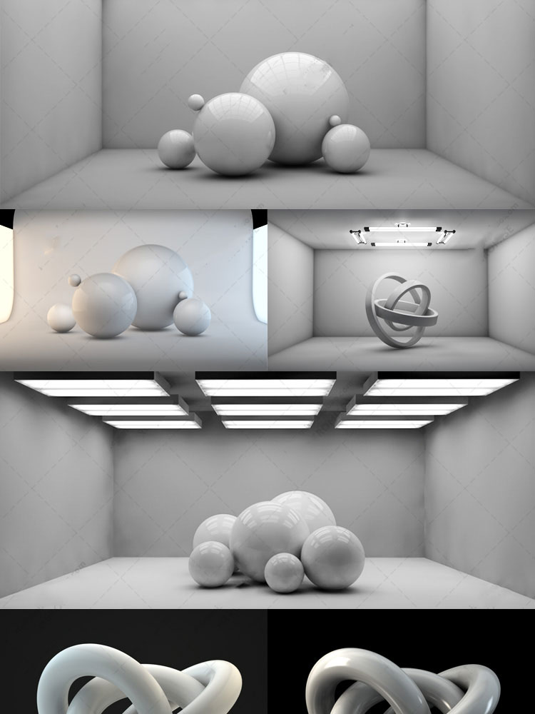 C4D灯光预设中文 环境产品模型渲染工具场景舞台材质设计素材包 第8张