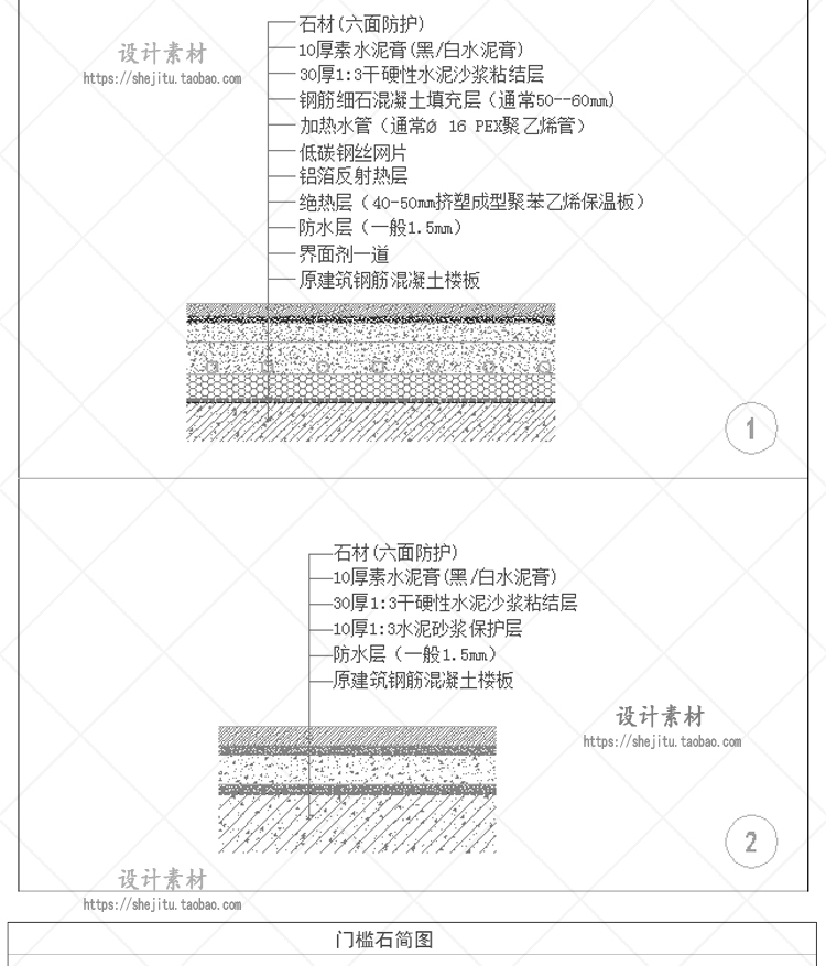 室内设计CAD节点大样施工图纸素材家装吊顶墙面装修立面剖面详图 第7张