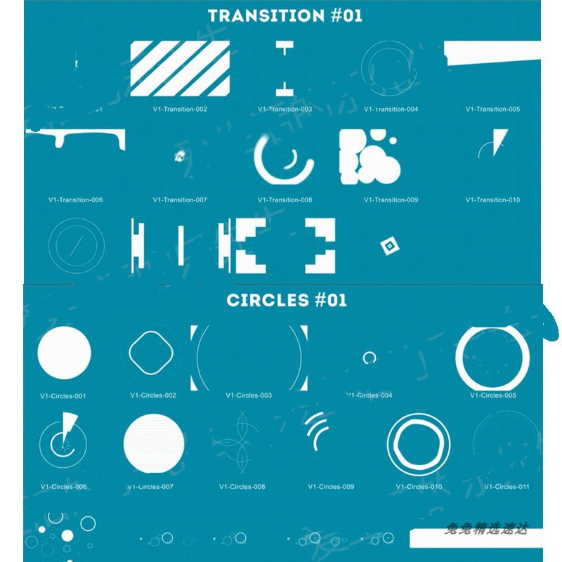 乐先生PR/AE特效4K科技卡通图形小元素MOV透明通道视频素材141款 第5张