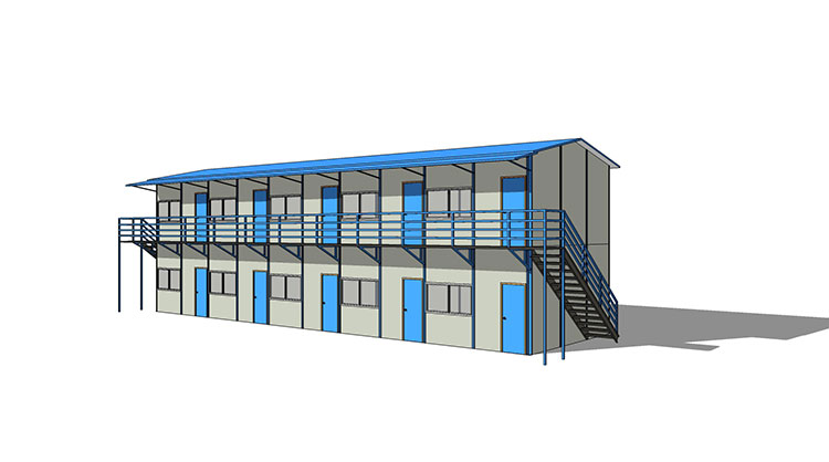 草图大师活动板房宿舍SU模型工地活动房板房建筑工地施工SU模型 第13张