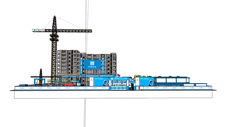 草图大师活动板房宿舍SU模型工地活动房板房建筑工地施工SU模型 第19张