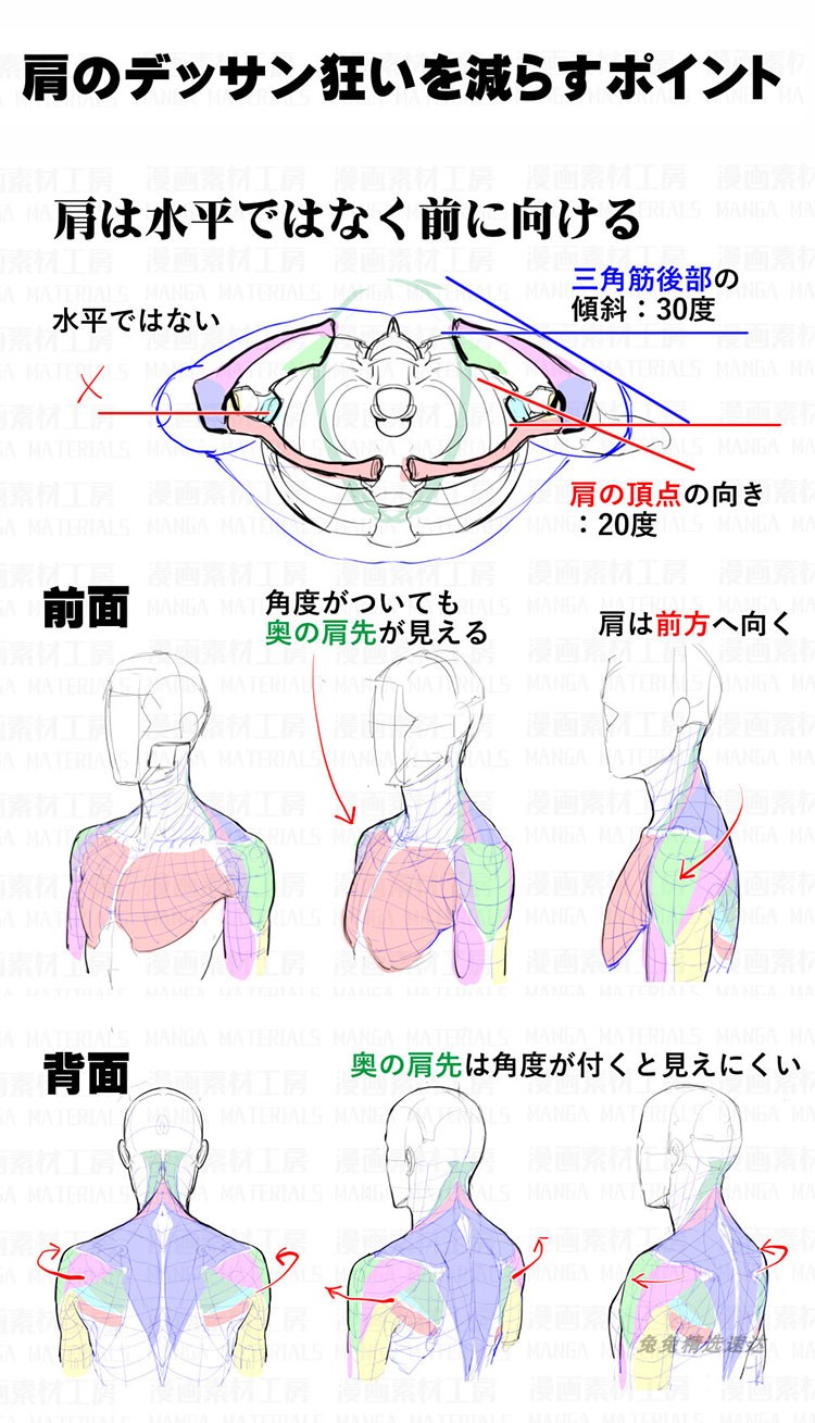 Pixiv漫画人体动态线稿 造型姿势角度 线稿草图 绘画速写临摹素材 第24张