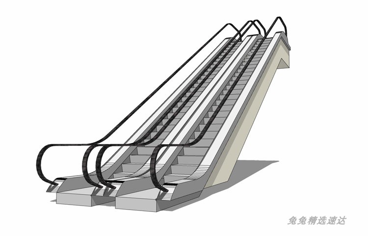 现代旋转楼梯su模型楼梯扶手su模型螺旋楼梯su中式欧式楼梯模型 第8张