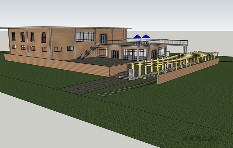 su草图大师模型咖啡厅馆中式茶楼滨水茶室书吧古建筑sketchup素材 第14张