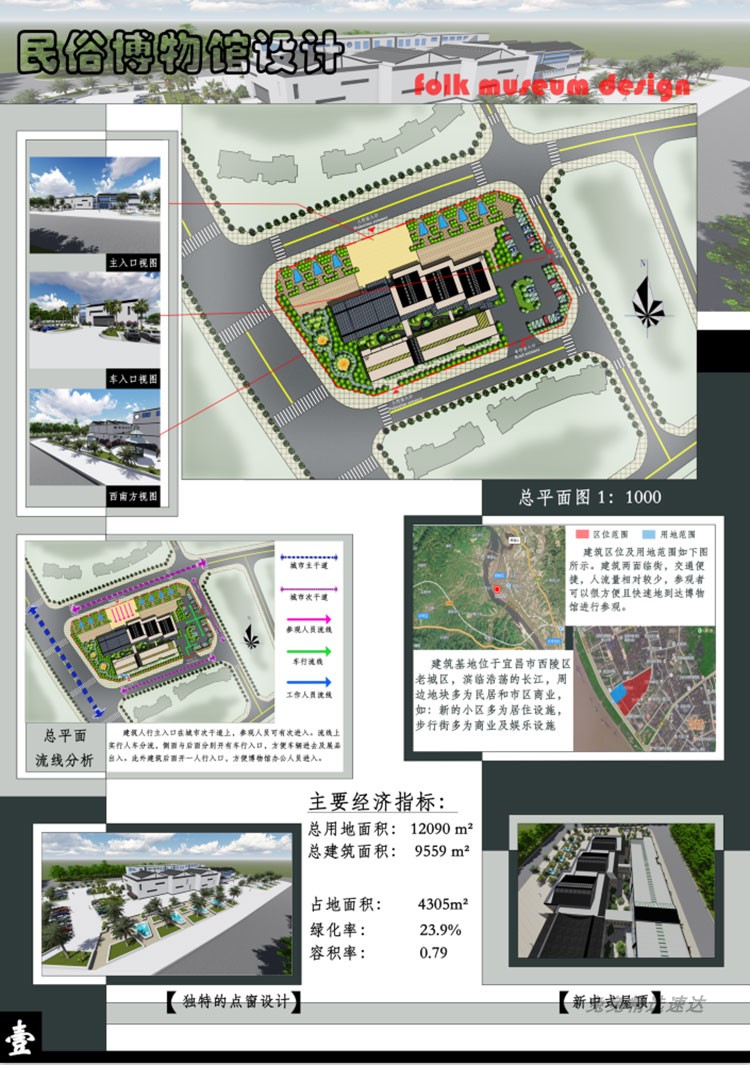 2019建筑设计a1排版psd毕业生作品ps展板模板A0 A1 PSD源文件素材 第13张