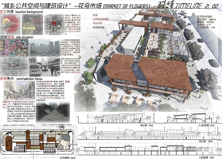 2019建筑设计a1排版psd毕业生作品ps展板模板A0 A1 PSD源文件素材 第21张