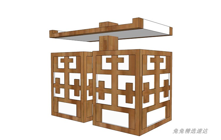 sketchup园林景观现代新中式垃圾桶公园广场SU草图大师模型 第9张