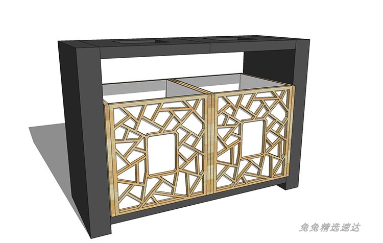 sketchup园林景观现代新中式垃圾桶公园广场SU草图大师模型 第10张