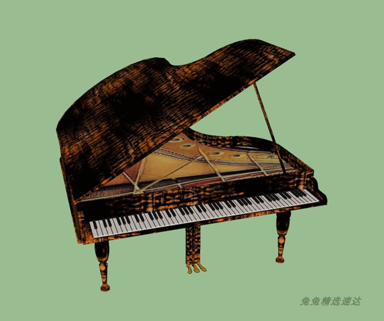 sketchup草图大师钢琴su模型乐器piano模型su素材合集电子琴草图 第22张