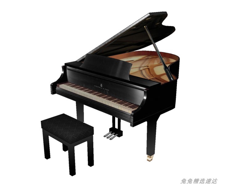 sketchup草图大师钢琴su模型乐器piano模型su素材合集电子琴草图 第23张