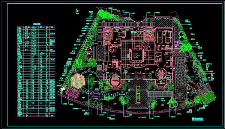 私人别墅小庭院景观设计方案CAD平面施工图纸花园绿化造景素材 第23张
