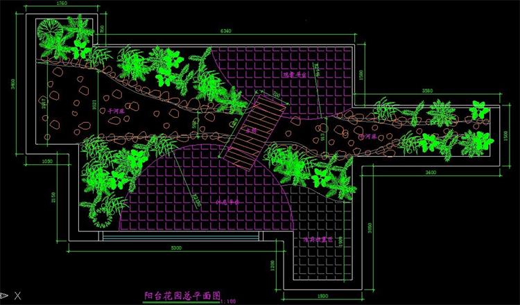 私人别墅小庭院景观设计方案CAD平面施工图纸花园绿化造景素材 第24张