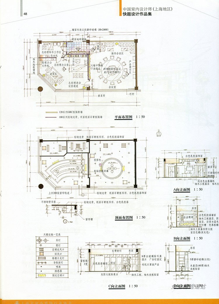 家工装办公室空间商业咖啡厅服装酒店大堂室内设计手绘效果图快题 第20张