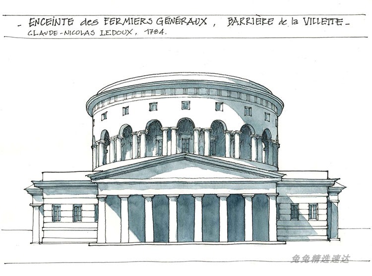 千张国外建筑手绘风景钢笔铅笔水彩临摹线稿线描素材资源清晰大图 第23张