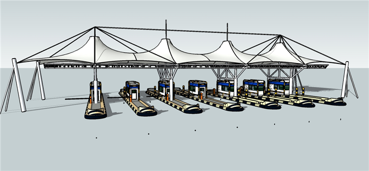 交通车站机场火车站公交客运建筑设计SU模型SketchUp草图大师模型 第8张