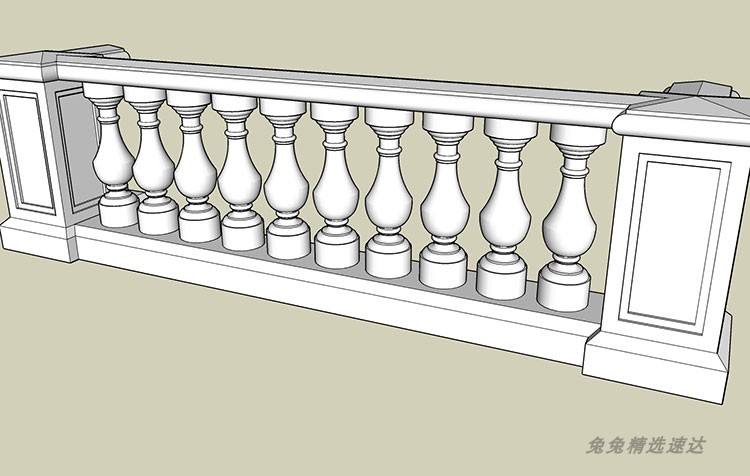 SU欧式罗马柱子门框组件模型素材SketchUp草图大师室内建筑构件3D 第8张