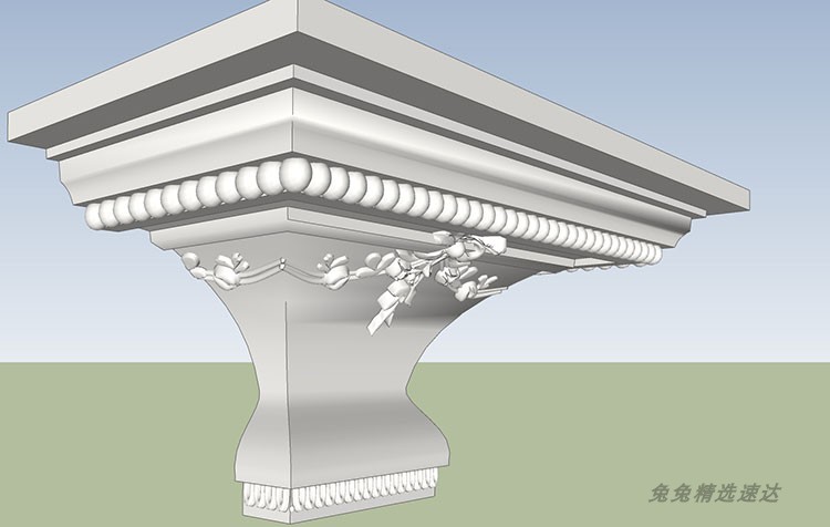 SU欧式罗马柱子门框组件模型素材SketchUp草图大师室内建筑构件3D 第9张