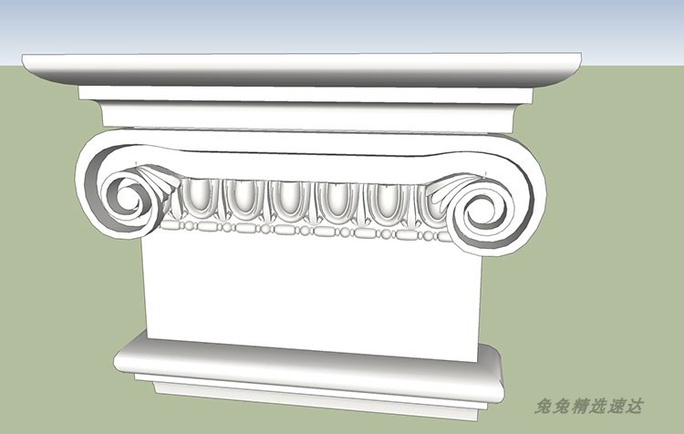 SU欧式罗马柱子门框组件模型素材SketchUp草图大师室内建筑构件3D 第7张