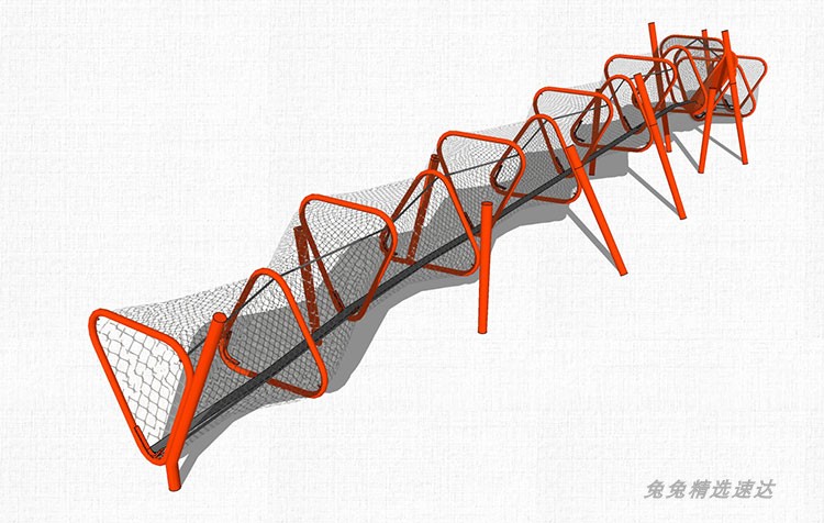 sketchup创意国外景观儿童游乐设施器械乐园运动SU草图大师模型 第12张